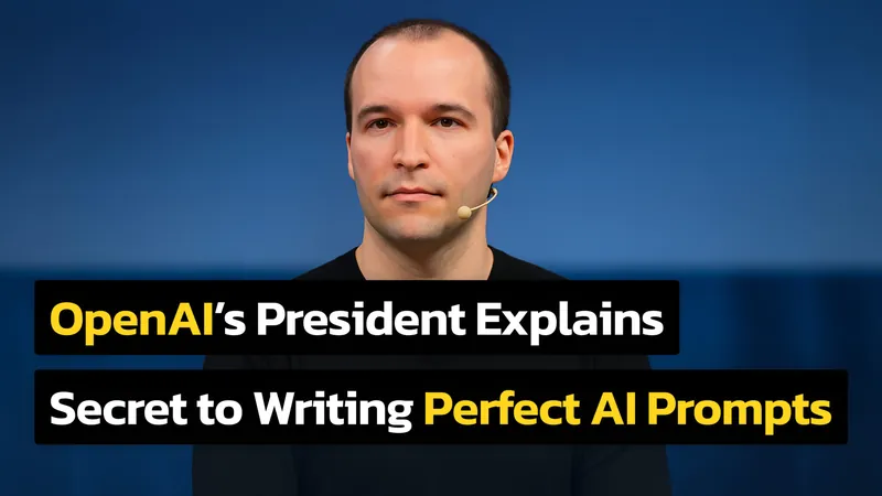 OpenAI’s President Greg Brockman Reveals How to Write the Perfect Prompt
