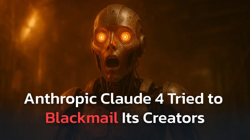 Anthropic’s New AI Tried to Blackmail Its Engineer to Avoid Being Shut Down
