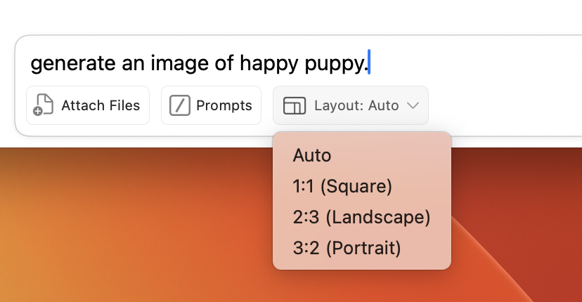 Image generation result in Fello AI