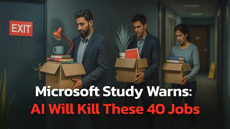 New Microsoft Study Reveals the First 40 Jobs AI Will Replace Soon