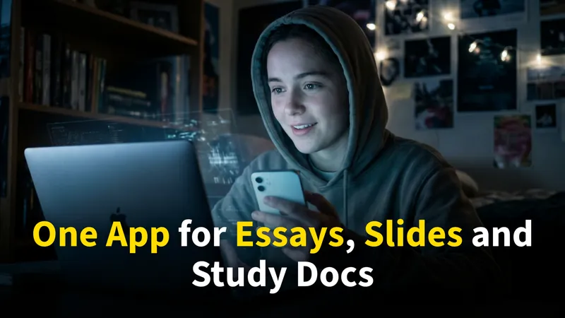 How Students Can Use AI for Presentations, Essays, and Study Docs