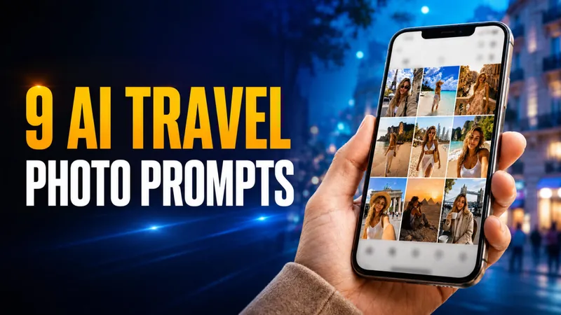 AI Travel Photo Prompts: 9 Copy-Paste Scenes Tested on One Selfie