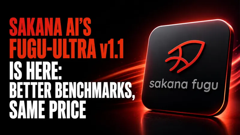 Sakana AI’s Fugu-Ultra v1.1 Is Here: Better Benchmarks, Same Price